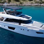 The low-emission nautical design of the Greenline 58 Fly Hybrid