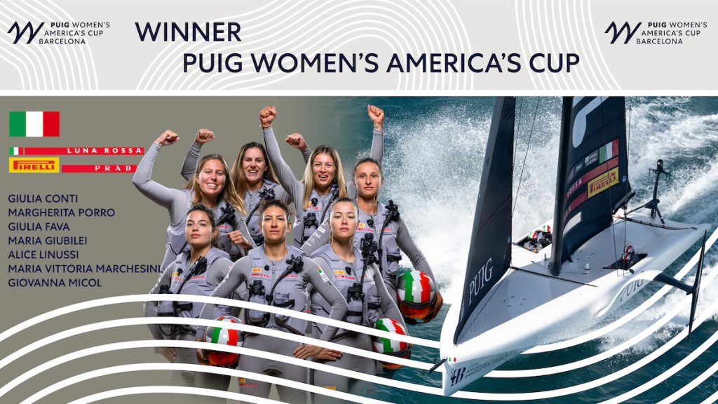 Luna Rossa Prada Pirelli wins the first Puig Woman’s Cup.