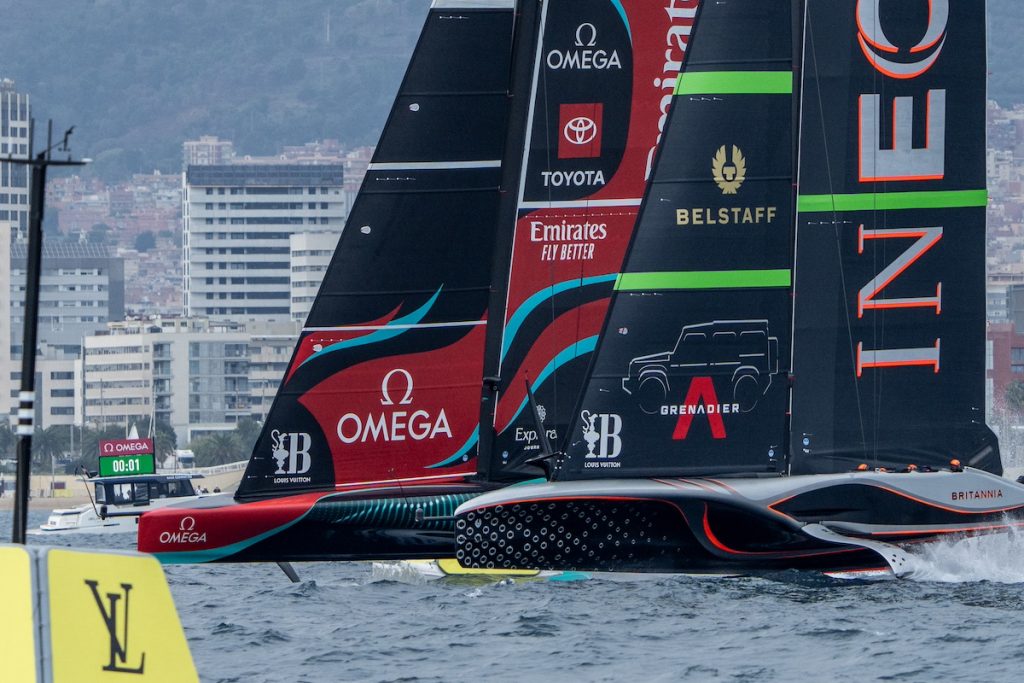 Emirates Team New Zealand wins the first two races of the Louis Vuitton 37th America’s Cup match